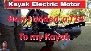 Watersnake Trolling motor T24 mounting on Nexgen 10 Kayak how too [upl. by Godiva]