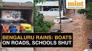 Bengaluru Rains Heavy Downpour Floods Large Parts of North Bengaluru Disrupts Airport Operations [upl. by Sergu]