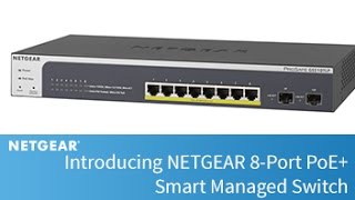 Introducing NETGEAR 8port PoE Smart Managed Switch  Business [upl. by Leelahk]