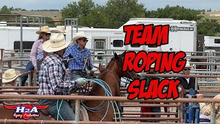 TEAM ROPING SLACK  KIOWA PRO RODEO [upl. by Suirtemid776]