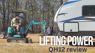 Mini Excavator QH12 Review and How to replace Track [upl. by Ylrebnik]