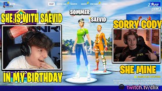 Clix Opens Sommerset Stream And Gets Jealous Watching Her Play With Saevid Even In His Birthday [upl. by Ecadnarb]