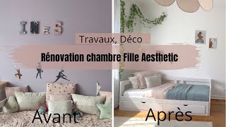 Travaux Déco chambre de ma fille Thème Aesthetic [upl. by Nairrod]