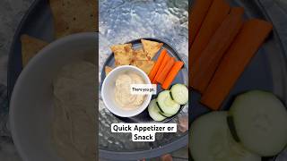 Quick amp Easy Snack Hummus with Veggies amp Crackers 🥕🥨 [upl. by Nikki]