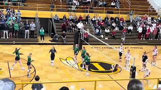 IHSA Volleyball sectional WSS highlights v Heyworth 1172024 [upl. by Timrek]