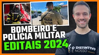 Concursos Polícia Militar e Bombeiro Editais em 2024 Confira as oportunidades CBMDF PMTO [upl. by Akenahs]