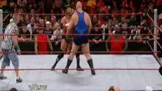 WWE No DQ Lumberjack Match10 26 2009 Triple H vs Big Show [upl. by Mil]