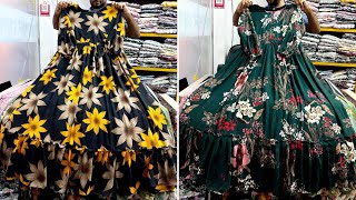 Latest design floral Anarakali hijab gownlong dress collection 2023  ফ্লোরাল আনারকলি গাউন [upl. by Drofnelg969]