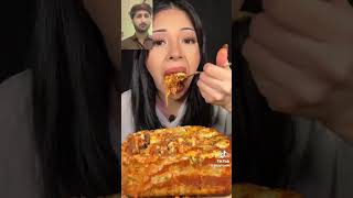 Lasagna enjoy food eatandenjoy mukbang eatnenjoy fastfoodchain [upl. by Grim866]