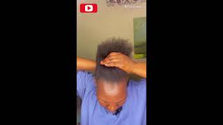 HOW I HOT COMB MY 4C NATURAL HAIR USING APRESS COMB😲naturalhair howtostylenaturalhair [upl. by Mohun]