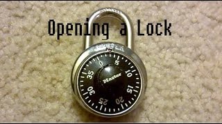 How to Open a Master Lock [upl. by Ajnek151]