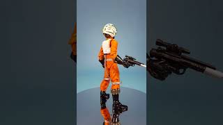 Star Wars Wedge Antilles The Black Series Rotating Review [upl. by Anoif]