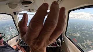 ATC training  G36 VFR  SUT  comments Skydivers Full flight 5K video [upl. by Jez109]