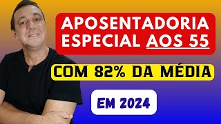 APOSENTADORIA ESPECIAL AOS 52 ANOS DE IDADE E COM 82 DA MÉDIA EM 2024 Veja um exemplo [upl. by Debora]