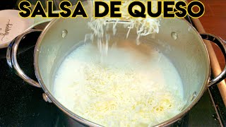 Aprender hacer salsa de queso  Receta fácil de salsa de queso  salsa de queso  cheese sauce [upl. by Wycoff]