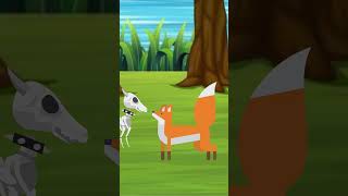 Moti And Fox  Cartoon animal  cartoonanimal  Story [upl. by Yrbua]