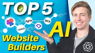 Top 5 Best AI Website Builders  AI Generated Websites in a Few Clicks [upl. by Odrautse284]