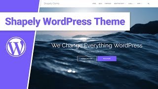 Shapely WordPress Theme Review  Responsive One Page WordPress Theme [upl. by Townie]