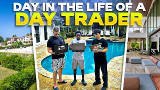 DAY IN THE LIFE OF A DAY TRADER [upl. by Lyreb]