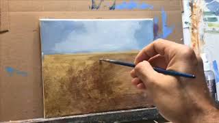 How to Paint Grass in Acrylics [upl. by Leonardo131]