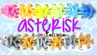 NEW Asterisk Rainbow Loom Bracelet Tutorial  How To [upl. by Hallette]