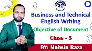 ENG201 Short Lecture  05  VU Short Lecture  Defining Objectives of Documents in Urdu  Hindi [upl. by Ydnal]