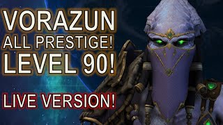 Level 90 Vorazun Prestige ALL Talents Starcraft II CoOp [upl. by Labors]