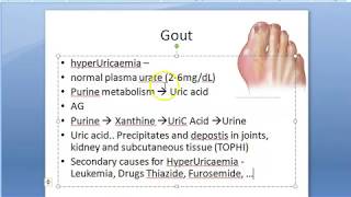 Pharmacology 248 a Anti Gout Drugs Gouty Arthritis HyperUricemia Pharmacology Acute Colchicine [upl. by Nolaj]