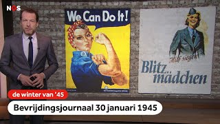 Vrouwen houden de oorlogsindustrie draaiende  Bevrijdingsjournaal  30 januari 1945 [upl. by Yonit]