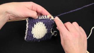 Reverse Stocking Stitch DoubleKnitting [upl. by Allina577]