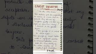 Doctrine of Caveat Venditor Meaning explanation with notes Lawvita [upl. by Othello]