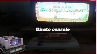 Jogando Direto Console Super Nintendo nintendo retro [upl. by Eiuqnom]