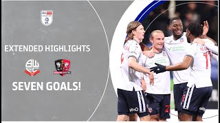 SEVEN GOALS  Bolton Wanderers v Exeter City extended highlights [upl. by Narod698]