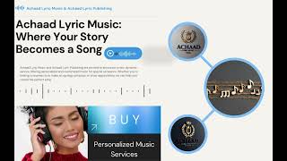 Achaad Lyric Music Crafting Custom Songs for Every Occasion [upl. by Brownley]