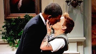 SNL Reviewed Louis CK and the Obama Bieber Kiss [upl. by Vaughan]