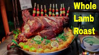 Lamb Whole Roast Arabic  Whole Lamb Roast In Oven With Rice  How To Roast Whole Lamb Simple [upl. by Sundstrom]