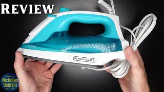 BLACKDECKER IR1010 Light N Easy Compact Steam Iron REVIEW and How to Use the Steam Iron [upl. by Payne]