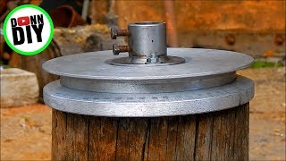 Homemade Pulley Made From Beer Cans  Melting Aluminium 3 [upl. by Hudson]