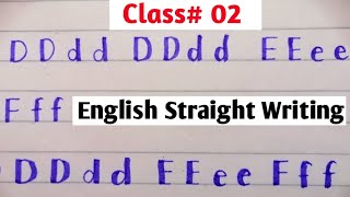 English Calligraphy For Beginners Class 2 Easy Way Write English with Cut Marker 604 amp 605 [upl. by Elena]