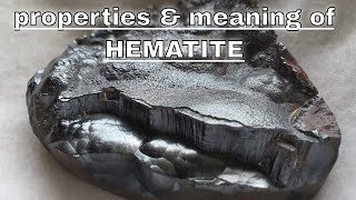 Hematite Meaning Benefits and Spiritual Properties [upl. by Eigram784]