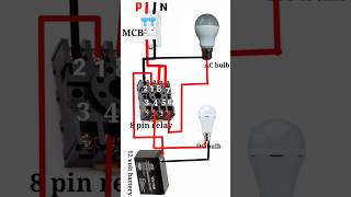 ac dc relay switch  8 pin relay connection  24 volt dc relay connection relay Gopi electric [upl. by Itak692]