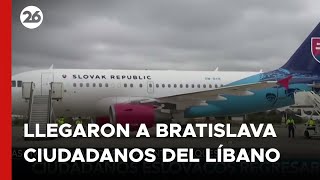 ESLOVAQUIA  Llegaron a Bratislava los ciudadanos que estaban en el Líbano [upl. by Ynaffit]