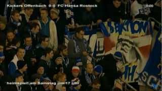 Kickers Offenbach 21 FC Hansa Rostock 17Spieltag [upl. by Enilarak753]