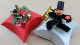 Schachtel fürs Weihnachtsgeschenk oder für die Silvester Deko basteln ❁ Deko Ideen mit FloraShop [upl. by Aehsel]