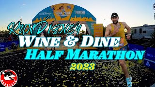 Running the RunDisney Wine and Dine Half Marathon 2023  All Character Stops [upl. by Rodrigo]