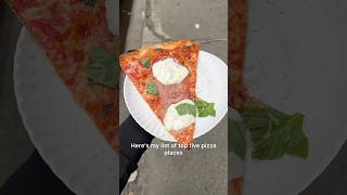 TOP 5 pizza places to try in NYC New York City pizza guide  2 bonus ones shorts [upl. by Pincince]