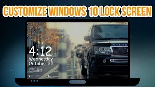 How to Customize amp Personalize Windows 10 Lock Screen  Windows Tutorial [upl. by Any]