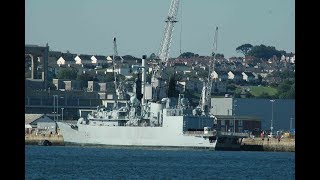 HMS CUMBERLAND F85 AT DEVONPORT NAVAL BASE  26th June 2011 [upl. by Eimerej535]