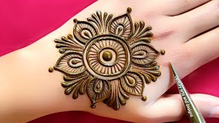 Very beautiful stylish back hand mehndi design  easy mehndi design  mehndi ka design  mehndi [upl. by Tedra]