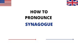 How To Pronounce SYNAGOGUE In English  SYNAGOGUE Pronunciation  How To Say SYNAGOGUE [upl. by Suckram]